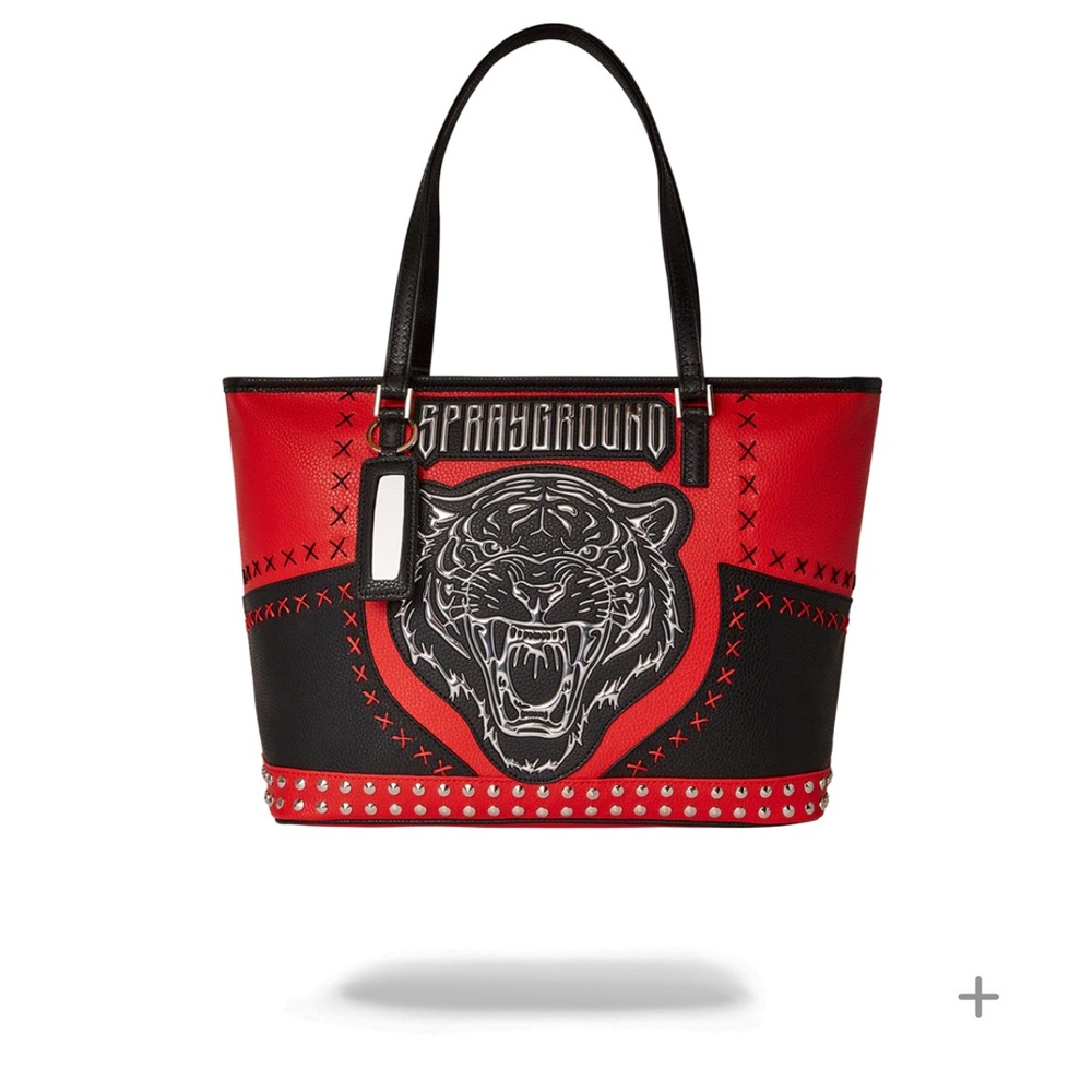 Sprayground Fierce Red and Black Tote (FIRM PRICE)